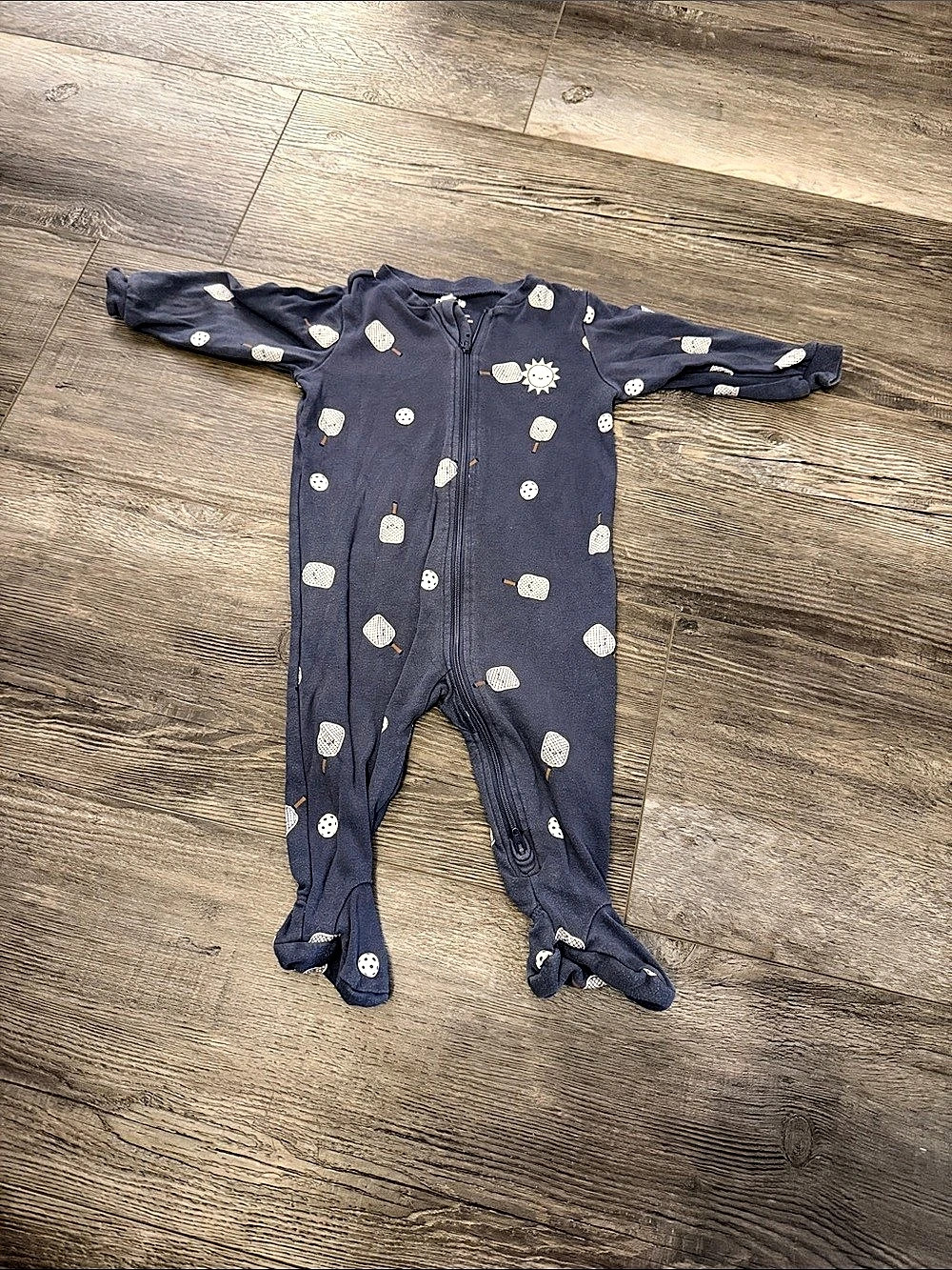 Pekkle Baby Footie Polka Dot Like New